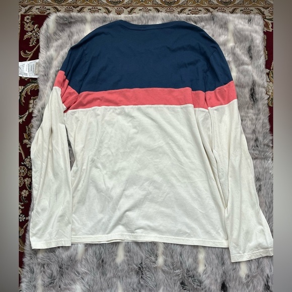 Marine Layer Shirt Men Long Sleeve Crewneck sz large L color block - Picture 6 of 7